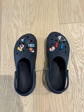 Crocs Classic Clog Navy Blue with Jibbitz Cha...