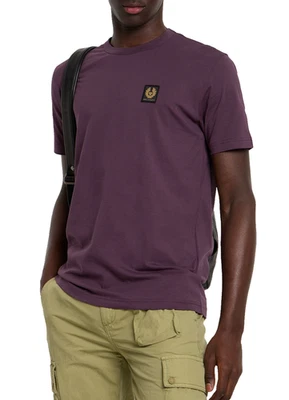 BELSTAFF T-Shirt Retro England 1924 Patch Cotton Regular Cut Shirt L