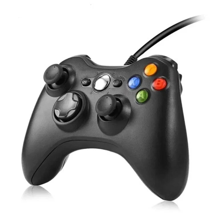 Manette filaire USB pour PC et Xbox 360 anti-fatigue avec poignées ergonomiques