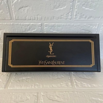 RARE Yves Saint Laurent Cigarette Case YSL Wood Vintage USED