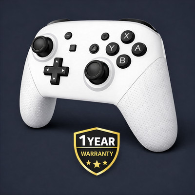 Arctic White Wireless Pro Controller For Nintendo Switch 1+2 OLED Lite Bluetooth