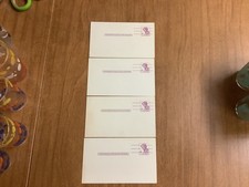 Vintage 4 Piece Lot Abraham 4 Cent Postage Post Cards Unused.