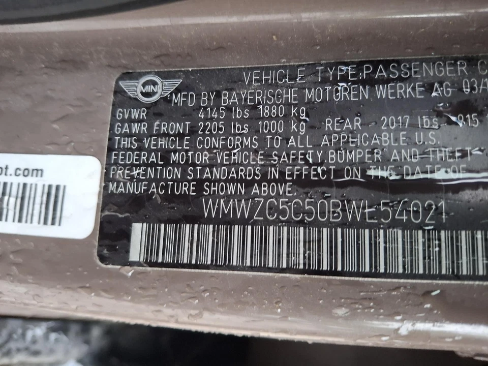 Used Front Left Door Interior Trim Panel fits: 2011 Mini Countryman  Grade A Foto 4 de 4