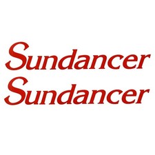Sea Ray Boat Logo Decal Stickers | Sundancer Red Sport 2 PC