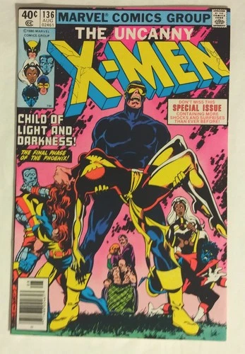 X-Men #136 1980 Vintage Marvel Comic Dark Phoenix Wolverine Storm Cyclops