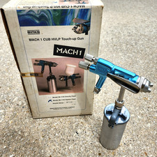 Binks Mach 1 Cub HVLP Outfit 98-1155 Siphon Feed Touch-Up Spray Gun w/ 8oz Cup