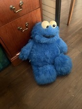 1985 Cookie Monster Large Sesame Street Plush Hasbro Softy Stuffed Toy 25"