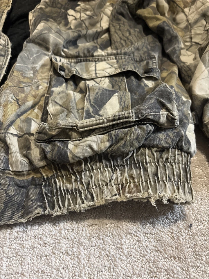 Outfitters Ridge Jacket Mens S Camo Bomber Lined Hooded Realtree Hardwoods - Image 3 of 4
