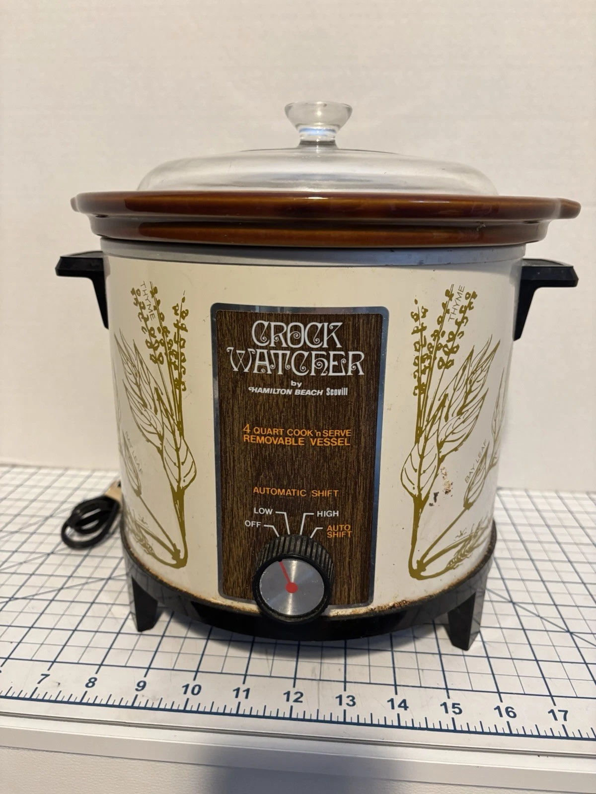 Vintage Hamilton Beach Scovill 4 Qt Cook ‘n Serve Crock Watcher TESTED & WORKS