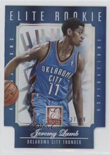 2012-13 Elite Elite Rookie Aspirations Blue Die-Cut 27/89 Jeremy Lamb #263 ng3