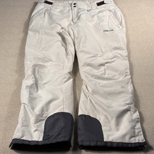 ARCTIX 3000 Warmth Snow Pants Women Size XL White Gray Regular Fit Ski Snowboard