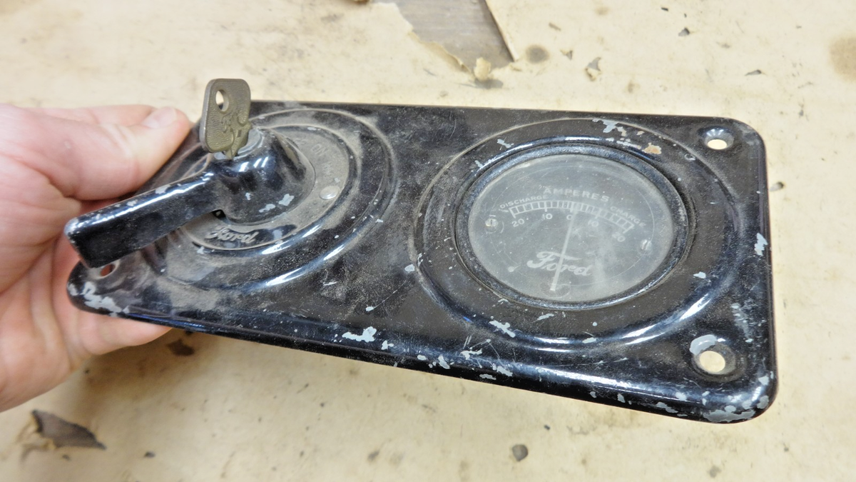 1917 1925 Model T Ford IGNITION / LIGHT SWITCH / AMP GAUGE