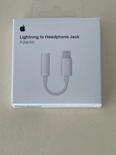 Apple Lightning to Headphone 3.5mm Jack Adapter,White,A1739,New-sealed,MMX62AM/A