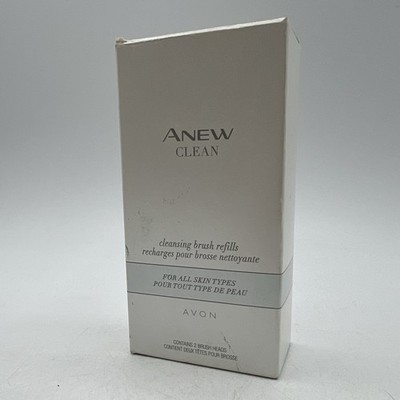 Avon Anew Clean Brushes Facial Brush Cleansing Brush Head Refills NEW