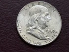 1960 FRANKLIN HALF DOLLAR 90% SILVER .50¢ UNITED STATES   (A277)