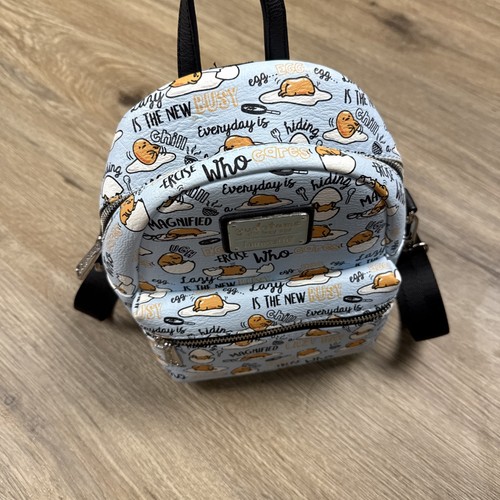 Sanrio Gudetama x Loungefly Edition All Over Print Mini Backpack - Light Blue - Picture 4 of 8
