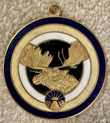 TREUER ELCHORDEN 3. GRAD MEDAILLE ODER MEDAILLON (L.O.O.M) FREIMAURER