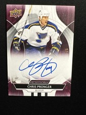 2025 UD Engrained Icons Hockey Legend Purple Auto CA-CP Chris Pronger 2/5 HOF