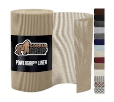 GORILLA GRIP powerGRIP Drawer Shelf and Cabinet Liner, Thick Strong Hold, Non...
