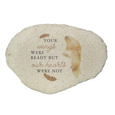 GiftsForYouNow Sympathy Garden Stone Outdoor Memorial Tribute Wing Design