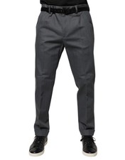 Dolce & Gabbana Gray Tapered Formal Dress Men's Pants