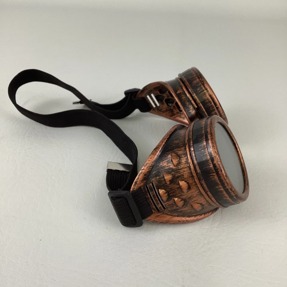 Óculos de proteção steampunk fantasia de Halloween cosplay gótico ajustável óculos - Imagem 3 de 4