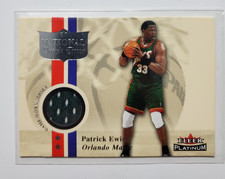 Patrick Ewing 2001-02 Fleer Platinum National Patch Time Jersey Magic