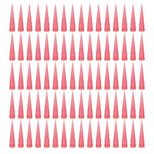 210Pcs 25GA Plastic Tapered Pinhead, TT Blunt Dispensing Needle, Red