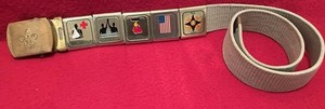 Boy Scouts Of America BSA Set Of 5 Metal Belt Loop Earned Merit Badges