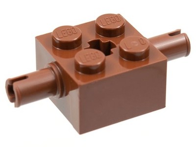 Lego Brick, Modified 2 x 2 with Pins and Axle Ho-30000-Farbauswahl-color choice