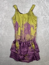 Collective Concepts Green And Purple Women’s Dress Size Small