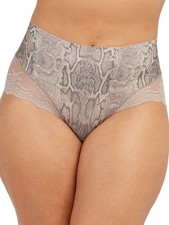 SPANX Shapewear For Women Undie-Tectable Lace Hi-Hipster Panty Neutral Snake XS