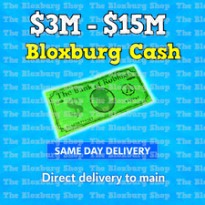 1.5 - 15 Million Bloxburg Cash    Same Day  SAFE    Bloxburg Money