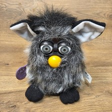 Vintage 1999 Furby Mink Gray Black Tiger Electronics Tested