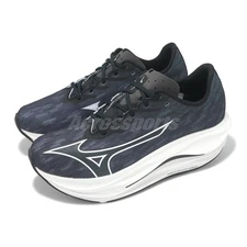 Mizuno Wave Rebellion Flash 3 Wide Black White Men Racing Running J1GC2537-01
