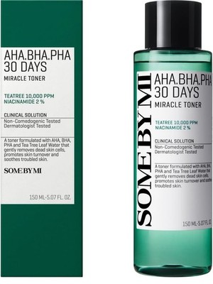 SOME BY MI AHA BHA PHA 30 Days Miracle Toner  Niacinamide Tea Tree Troubled Skin