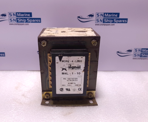SIGNAL TRANSFORMER M4L-1-10 PRI: 105/115/125V 10.1/9.2/8.5A SEC: 115V 1000VA - Picture 2 of 12