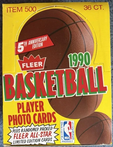 1990 FLEER BASKETBALL Wax Box OPENED FROM A SEALED CASE 5/23/26! Jordan PSA 10