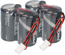 Ersatzbatterie kompatibel ABUS Security-Center für 2WAY-Funksirene 2x2er Set Dur