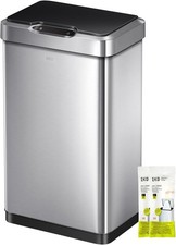 Mirage-T 50 Liter / 13.2 Gallon Touchless Rectangular Motion Sensor Trash Can
