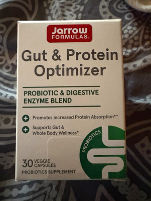 Jarrow Formulas Gut & Protein Optimizer Probiotic Enzyme Blend 30 Caps 250mg