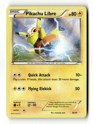 Pikachu Libre (30 30/30 XY Trainer Kit: Pikachu Libre & Suicune Common MP