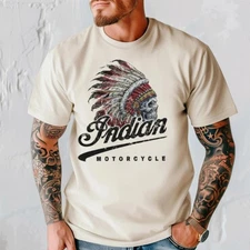 #32 Indian Custom Motorcycle Racer Biker Vintage Printed T Shirt 9000,Indian Mot