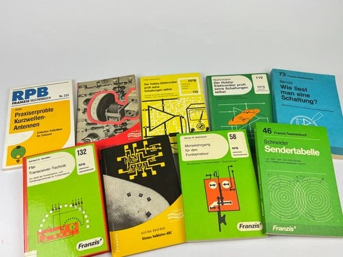 9x Old Booklets RPB Radio Practitioner Library Collectors Radio Amateruf Radio