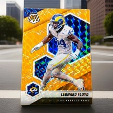 2021 Panini Mosaic  Orange Fluorescent Prizm /25 Leonard Floyd #121