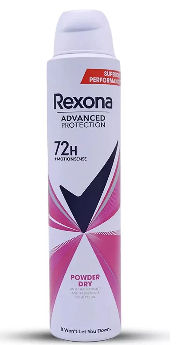 Pack of 3 ~ Rexona Advanced Protection 72H Anti-perspirant Body Spray –  200ml