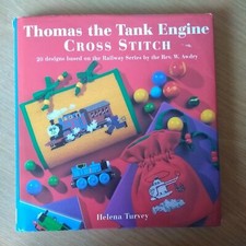 Thomas The Tank Engine Cross Stitch Designs Book by Helena Turvey 1995 Hardback