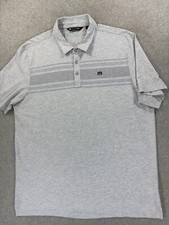 Travis Mathew Performance Short Sleeve Polo Shirt Men's 2XL Gray