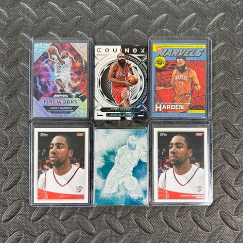 James Harden Premium Lot: Topps RC x 2, Aurora 1/1 Printing Plate, #'d + Marvels