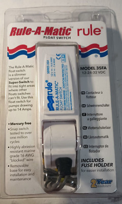 Rule 35FA RULE RULE-A-MATIC FLOAT SWITCH W/ FUSE HOLDER